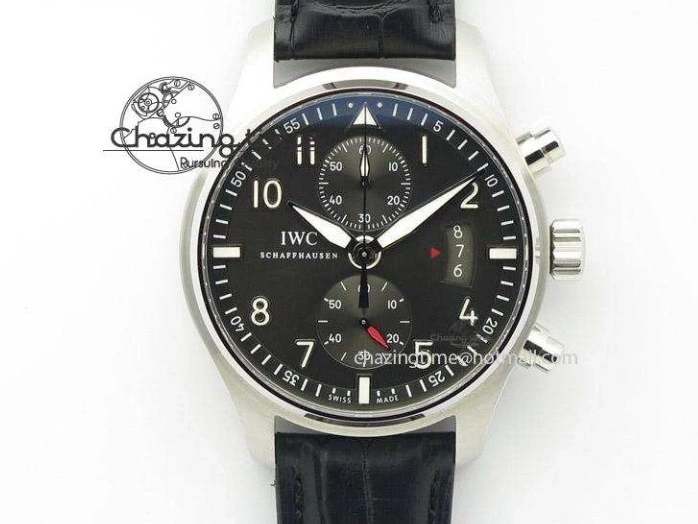 MIROTIME 0113 Youthful 2016 Pilot Chrono SS IW377719 ZF Best Edition On Brown Leather Strap A 7291